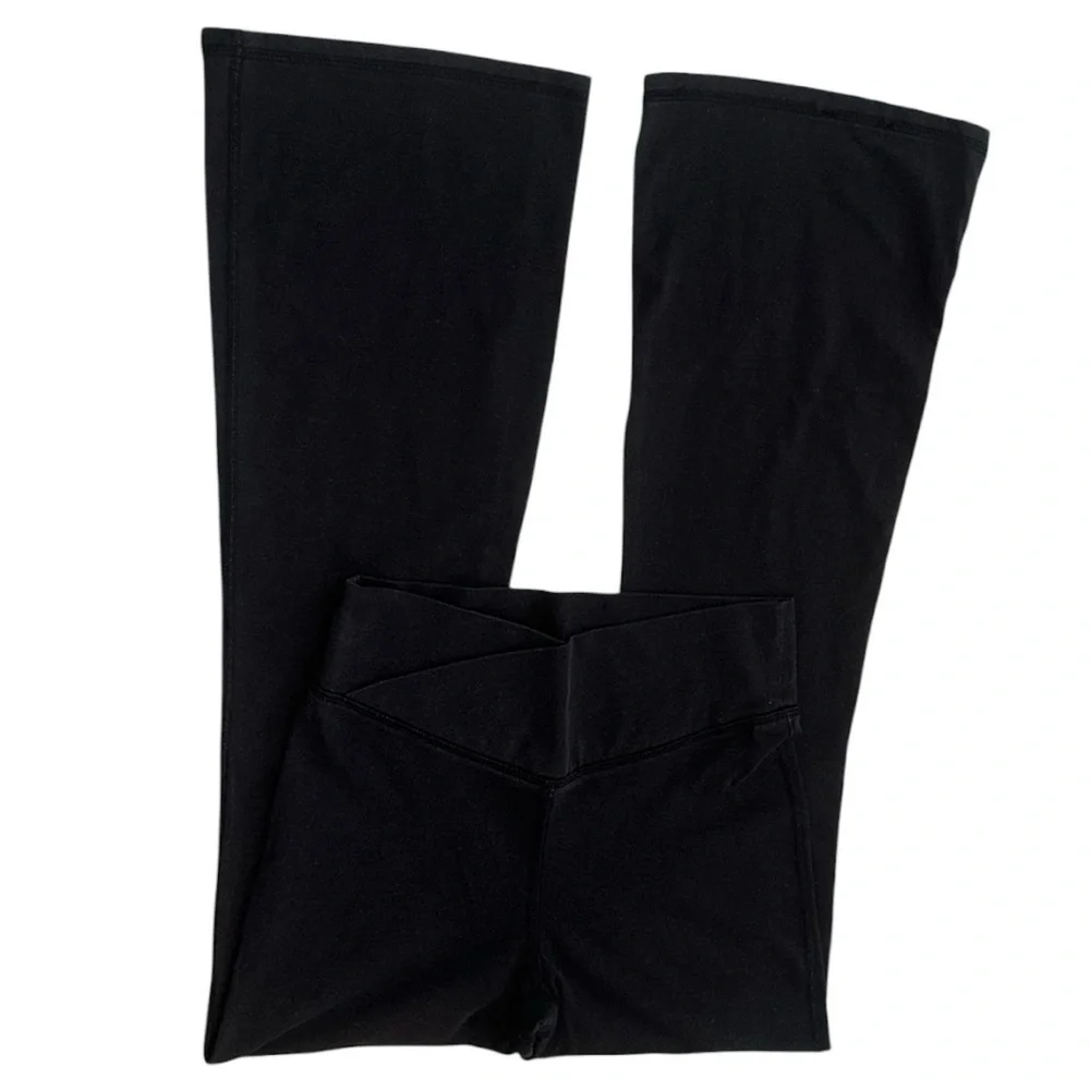 Old Navy Active Girls Black High Rise Flare Pants Size large Go Dry High Rise
